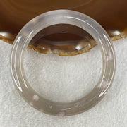 Natural Greyish Purple Agate Bangle 47.52g Internal Diameter 59.2mm 10.4 by 10.6mm (Perfect) - Huangs Jadeite and Jewelry Pte Ltd