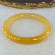 Transparent Orange to Yellow Quartzite Jade Bangle 天山玉手镯 Internal Diameter 57.3mm 38.10g 9.6 by 9.6mm - Huangs Jadeite and Jewelry Pte Ltd