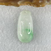 Type A Faint Lavender Green with Apple Green Vein Jadeite Melon Pendant 5.74g 27.0 by 13.1 by 8.4mm - Huangs Jadeite and Jewelry Pte Ltd