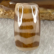 Natural Powerful Tibetan Old Oily Agate Sky Door Serenity 1 Eye Dzi Bead Heavenly Master (Tian Zhu) 一眼天门天诛 4.75g 20.2 by 11.8mm - Huangs Jadeite and Jewelry Pte Ltd