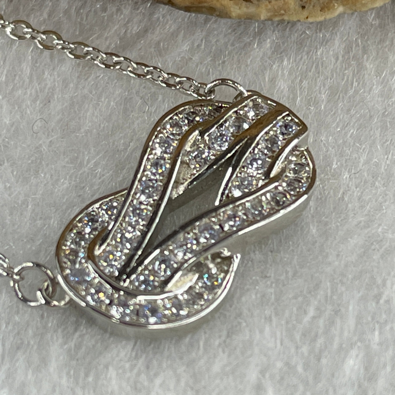 0.2Ct Colourless Round Brilliant Diameter 3.5mm VVS1 Excellent Cut Moissanite Excellent Polish Excellent Symmetry None Florescence in S925 Silver Double Necklace 40-51cm