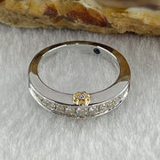 Pre-Love Gold Heart Celestial 18K 750 White Gold with Natural Diamonds Ring 3.40g US4.75 HK10 (Extra 3% for Credit Card included) - Huangs Jadeite and Jewelry Pte Ltd