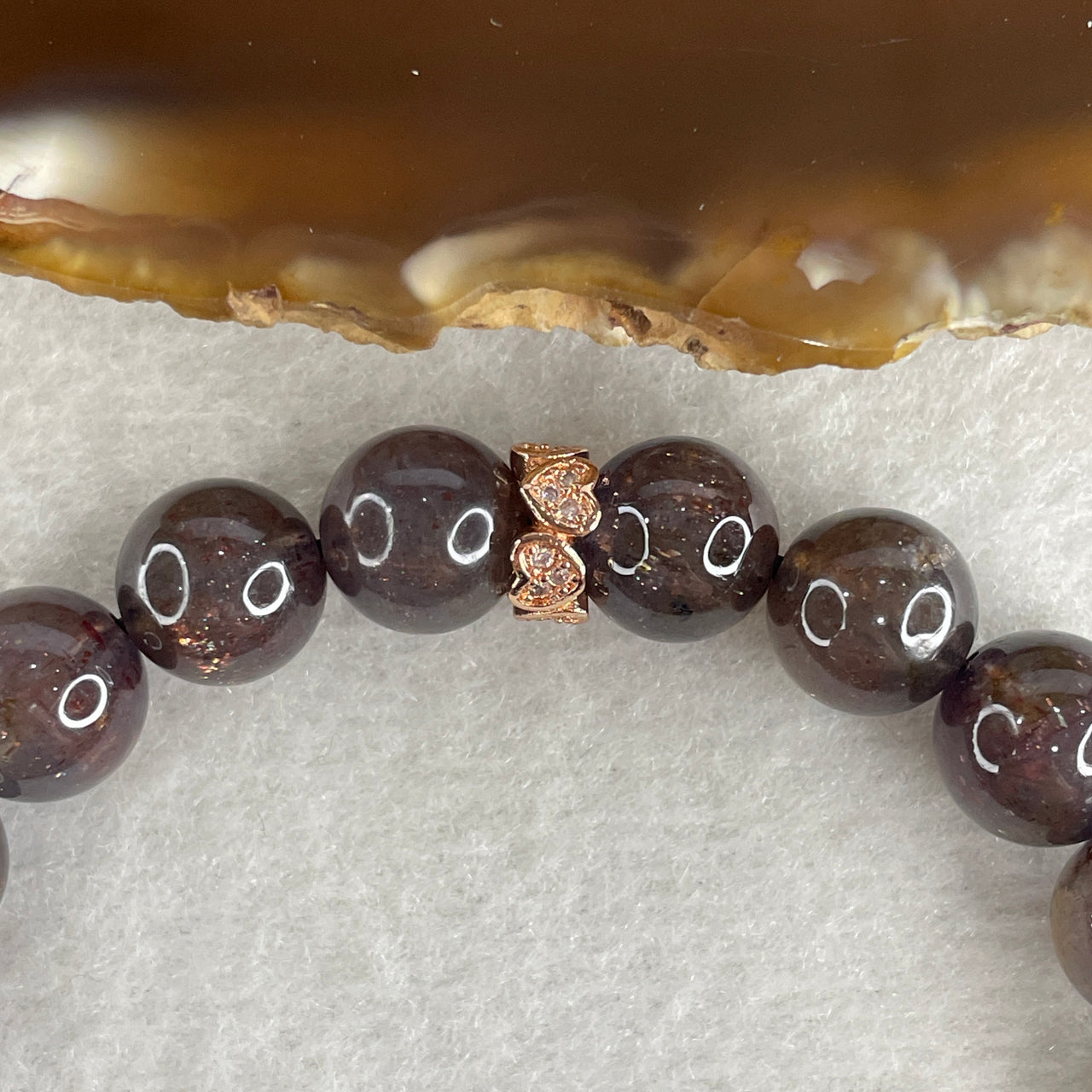 Good Grade Natural Purple Iolite Beads Bracelet 22.53g 16cm 9.4mm 21 Beads - Huangs Jadeite and Jewelry Pte Ltd