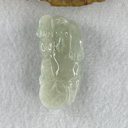 Special Natural Type A Light Green Jadeite Male Pixiu Pendant 20.74g 40.7 by 19.9 by 12.4mm - Huangs Jadeite and Jewelry Pte Ltd