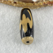 Natural Powerful Tibetan Old Oily Agate 5 Bats Dzi Bead Heavenly Master (Tian Zhu) 五个蝙蝠天诛 8.96g 38.0 by 12.4mm - Huangs Jadeite and Jewelry Pte Ltd