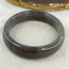 Natural Dark Grey Agate Bangle 48.57g Inner Diameter 53.9mm 14.6 by 7.6mm - Huangs Jadeite and Jewelry Pte Ltd