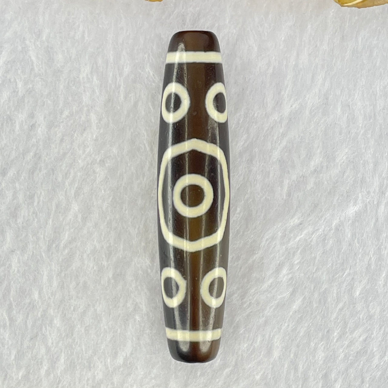 Natural Powerful Tibetan Old Oily Agate 13 Eyes Dzi Bead Heavenly Master (Tian Zhu) 十三眼天诛 15.01g 58.1 by 12.9mm - Huangs Jadeite and Jewelry Pte Ltd