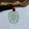 Type A Faint Green Lavender Jadeite Leaf Pendent 6.90g 31.7 by 21.4 by 4.0mm - Huangs Jadeite and Jewelry Pte Ltd