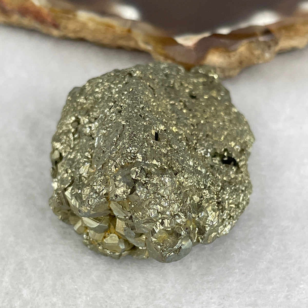 Natural Pyrite Rough Mini Display Specimen | Raw Metallic Golden Crystal Cluster ("Fool's Gold") (62.8g | 47.5 x 33.9 x 22.8mm)