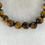 Natural Yellow Tiger's Eye Quartz Beads Bracelet 18.44g 16cm 8.4mm 23 Beads - Huangs Jadeite and Jewelry Pte Ltd