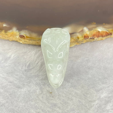 Type A Green Pea Pod 3.21g 12.2 by 24.7 by 6.5mm - Huangs Jadeite and Jewelry Pte Ltd