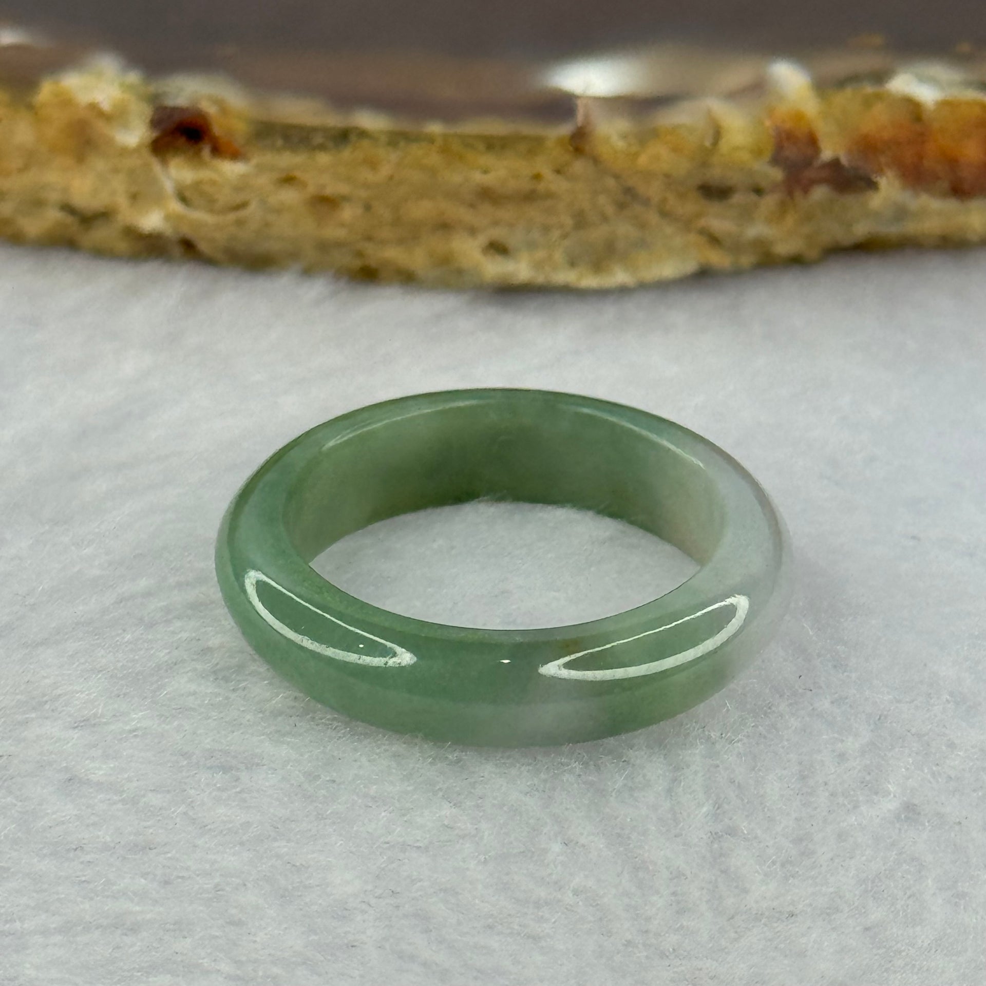 Type A Green and Lavender Jadeite Ring 2.81g 5.2 by 3.2mm US7.5 HK16.25 - Huangs Jadeite and Jewelry Pte Ltd
