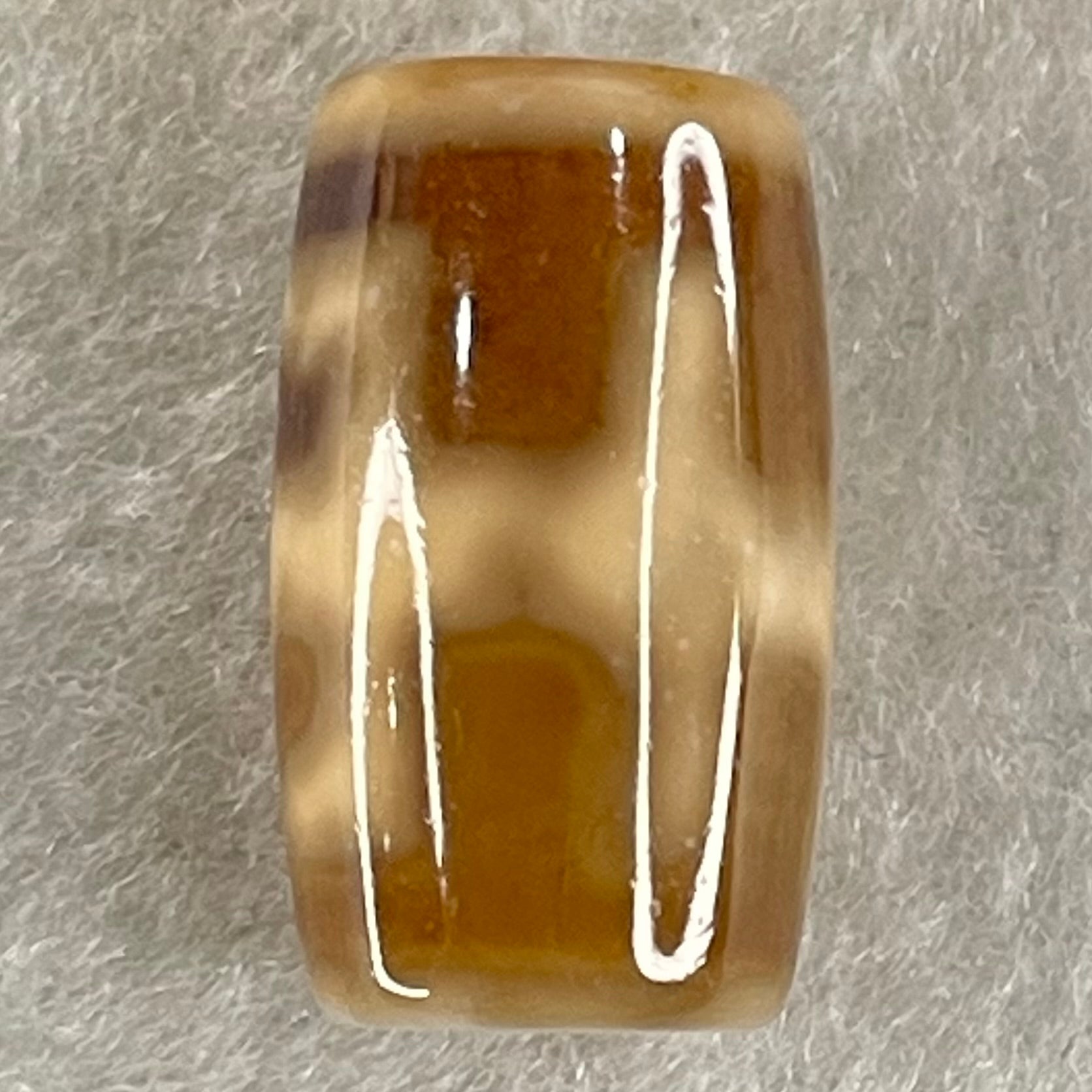 Natural Powerful Tibetan Old Oily Agate Patina Guiren Tairen Human Dzi Bead Totem Amulet Heavenly Master (Tian Zhu) 贵人天诛 4.82g 19.9 by 11.8mm - Huangs Jadeite and Jewelry Pte Ltd