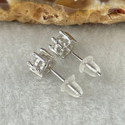 0.5 Ct Colourless Round Brilliant Diameter 5.0mm D VVS1 Excellent Cut Excellent Polish Excellent Symmetry None Florescence Moissanite in S925 Silver Earrings GRA 218444637 - Huangs Jadeite and Jewelry Pte Ltd