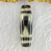 Natural Powerful Tibetan Old Oily Agate Tiger Tooth Daluo Dzi Bead Heavenly Master (Tian Zhu) 8.53g 38.7 by 12.0mm - Huangs Jadeite and Jewelry Pte Ltd
