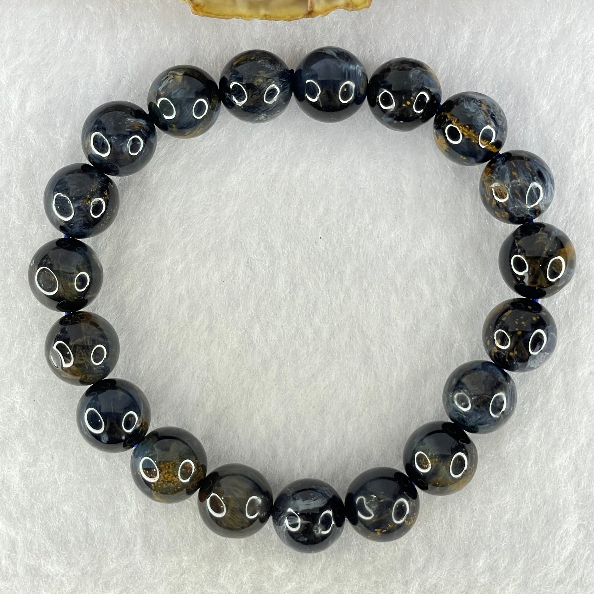 Good Grade Natural Petersite Beads Bracelet 31.03g 17cm 10.8mm 19 Beads - Huangs Jadeite and Jewelry Pte Ltd