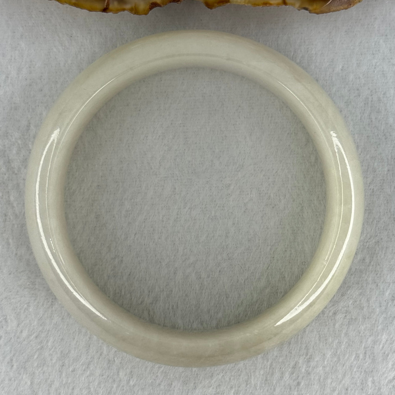 Type A Faint Green Lavender Jadeite Bangle Internal Diameter 53.6mm 69.94g 19.5 by 7.6mm (Internal Lines) - Huangs Jadeite and Jewelry Pte Ltd