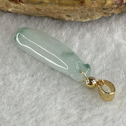 Type A Semi Icy Faint Lavender with Green Patches Jadeite Ruyi Pendant 1.49g 24.2 by 8.5 by 3.5mm - Huangs Jadeite and Jewelry Pte Ltd