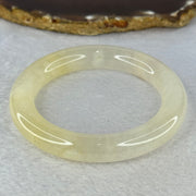 Transparent Yellow to White Quartzite Jade Bangle 天山玉手镯 Internal Diameter 56.9mm 60.55g 11.7 by 11.7mm - Huangs Jadeite and Jewelry Pte Ltd