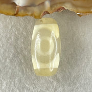 Natural Powerful Tibetan Old Oily Agate 3 Eyes Dzi Bead Heavenly Master (Tian Zhu) 三眼天诛 2.90g 19.8 by 10.2mm - Huangs Jadeite and Jewelry Pte Ltd