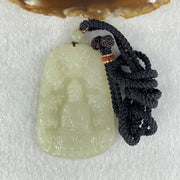 Type A Semi Icy Light Green Jadeite Buddha with 9 Dragons Pendant 27.39g 57.6 by 39.0 by 6.4mm - Huangs Jadeite and Jewelry Pte Ltd
