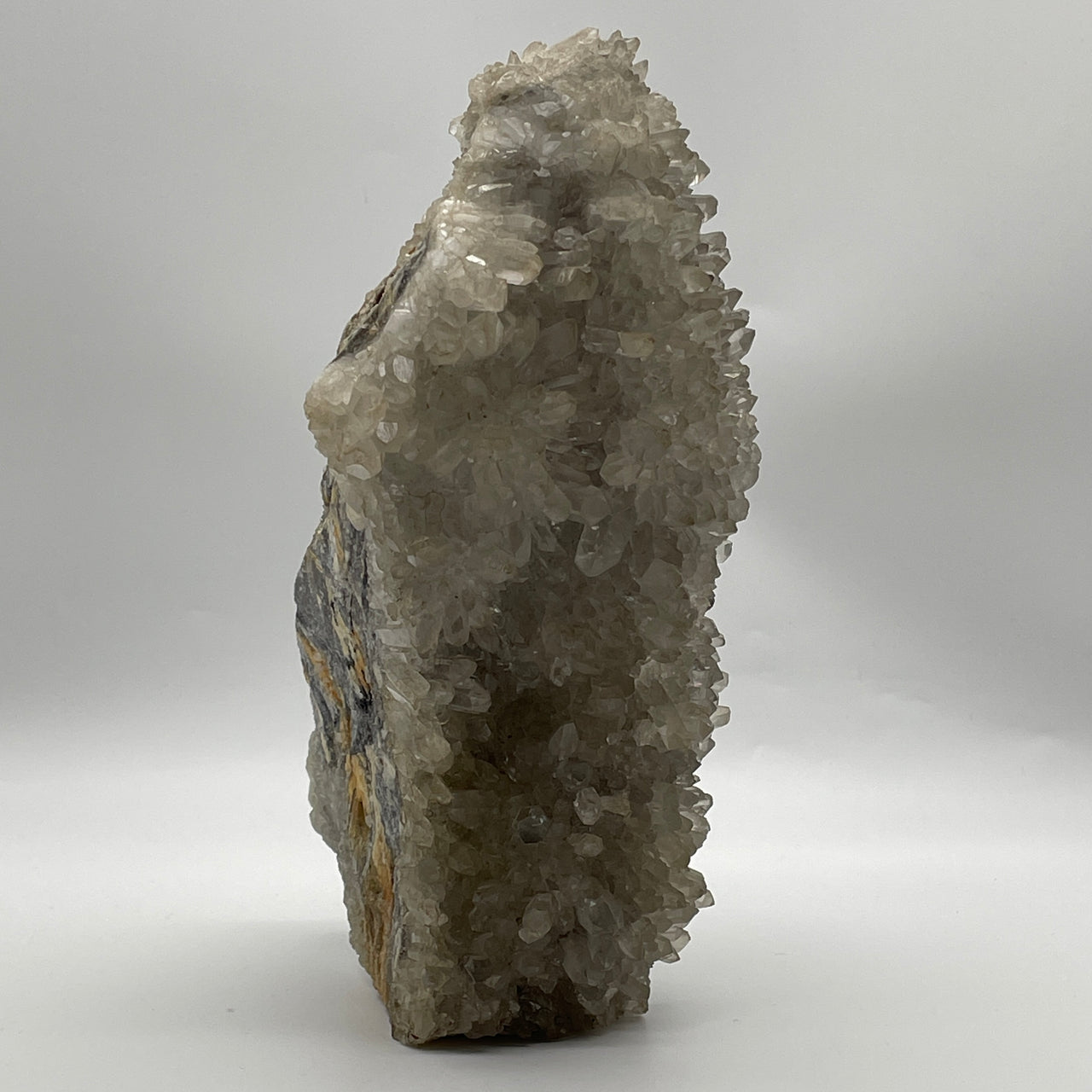 Natural Clear Quartz with Greyish Rough Irregular Shaped Display 2,982.9g 180.0 by 100.0 by 235.0mm