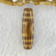 Natural Powerful Tibetan Old Oily Agate Sky Door Serenity 1 Eye Dzi Bead Heavenly Master (Tian Zhu) 一眼天诛 8.19g 39.0 by 11.7mm - Huangs Jadeite and Jewelry Pte Ltd