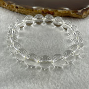Natural Clear Quartz Beads Bracelet 26.77g 15cm 10.1mm 19 Beads - Huangs Jadeite and Jewelry Pte Ltd