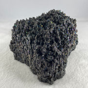 Natural Black Moissanite Rough Display with Wooden Stand 1,419.6g by 145.0 by 140.0 by 135.0mm - Huangs Jadeite and Jewelry Pte Ltd