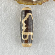 Natural Powerful Tibetan Old Oily Agate Full Body Zha Ji La Mu Female Cai Shen God of Fortune Zakiram Dzi Bead Heavenly Master (Tian Zhu) 扎基拉姆天珠 10.53g 39.1 by 13.2mm - Huangs Jadeite and Jewelry Pte Ltd