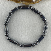 Natural Hematite Lulutong Beads Bracelet 15.49g 18cm 7.0mm-10Lulutong 6.5mm-13Beads - Huangs Jadeite and Jewelry Pte Ltd