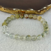 Natural Blue Rabbit Hair Rutilated Quartz Beads Bracelet 22.20g 18cm 8.8mm 26 Beads - Huangs Jadeite and Jewelry Pte Ltd