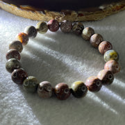 Certified Natural Alashan Agate Greyish Beads Bracelet 21.945g 15.5cm 9.4mm 21Beads - Huangs Jadeite and Jewelry Pte Ltd