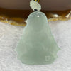 Grand Master Icy Type A Sky Blue Jadeite Du Mu 度母 Jadeite Pendant 27.35g 55.0 by 48.0 by 6.0mm - Huangs Jadeite and Jewelry Pte Ltd