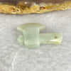 Type A faint Green Yellow Jadeite Axe 3.80g 24.8mm by 16.2mm by 6.0mm - Huangs Jadeite and Jewelry Pte Ltd