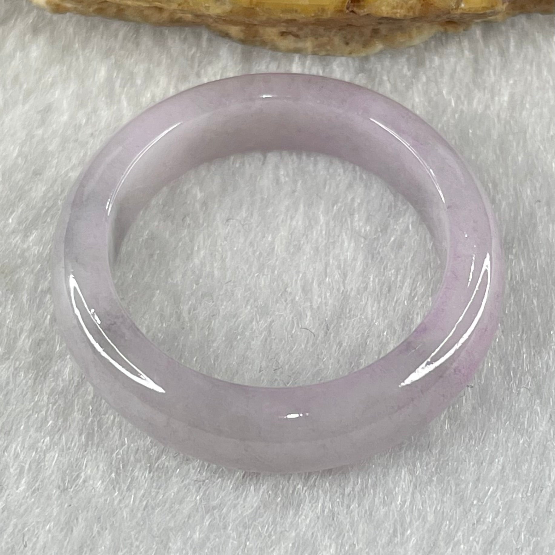 Type A Lavender with Wuji Grey Patches Jadeite Ring 3.95g 5.7 by 3.6mm US9.2/HK 20.5 (Very Slight Internal Line) - Huangs Jadeite and Jewelry Pte Ltd