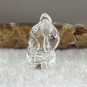 Natural Clear Quartz Labubu Charm Display 3.49g 19.2 by 12.3 by 11.1mm - Huangs Jadeite and Jewelry Pte Ltd