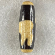 Natural Powerful Tibetan Old Oily Agate Goat Dzi Bead Heavenly Master (Tian Zhu) 山羊天珠 9.36g 38.0 by 12.6mm - Huangs Jadeite and Jewelry Pte Ltd