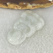 Type A Green Jadeite Guan Yin Pendant 8.30g  41.0 by 25.5 by 5.1mm - Huangs Jadeite and Jewelry Pte Ltd