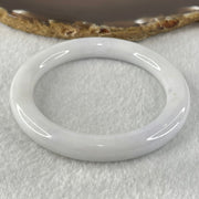 Type A White to Faint Lavender Jadeite Bangle 47.97 Internal Diameter 55.6mm 9.3 by 9.8mm (Close to Perfect) - Huangs Jadeite and Jewelry Pte Ltd