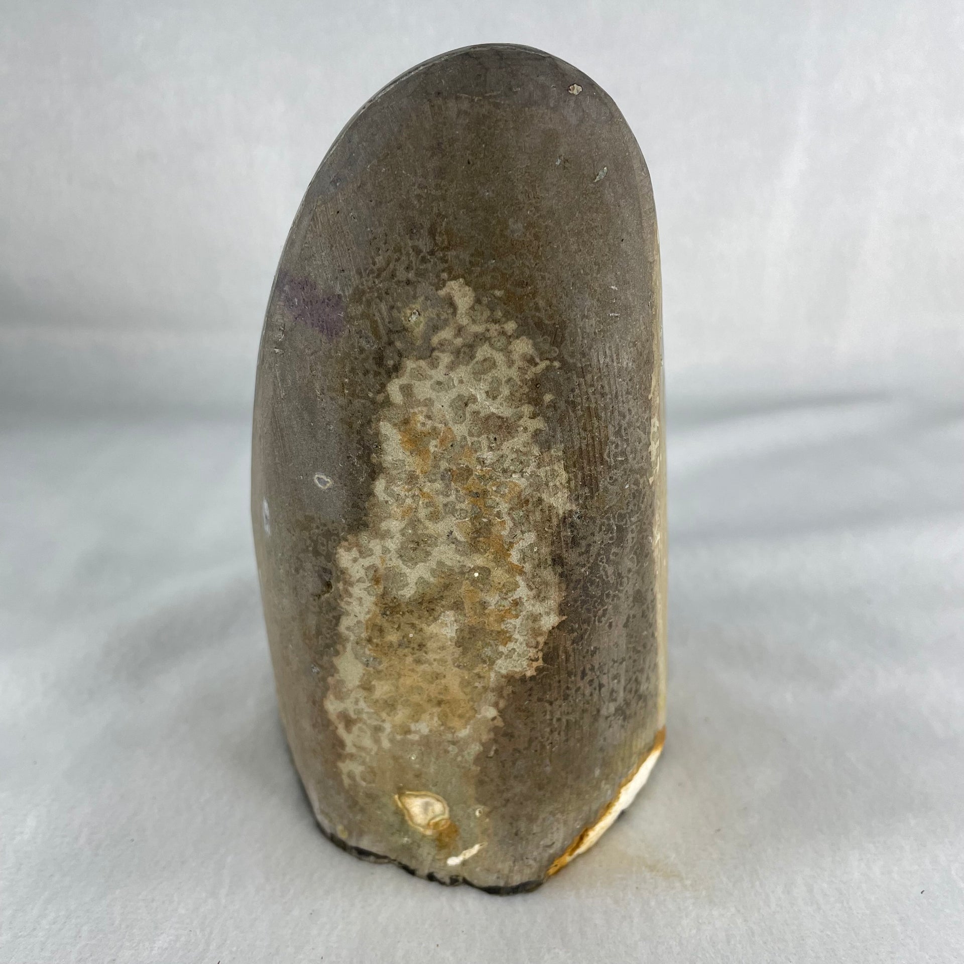 Natural Deep Intense Purple Amethyst Cave with Wooden Stand 2,097.3g 109.9 by 121.7 by 210.0mm - Huangs Jadeite and Jewelry Pte Ltd