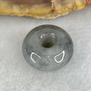 Type A Green Light Lavender With Wuji Grey Piao Hua Jadeite Ping An Kou Charm/Pendant 2.42g 13.3 by 7.1mm - Huangs Jadeite and Jewelry Pte Ltd