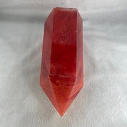 Cherry Quartz Tower with Wooden Stand Display 1440.9g 84.9 by 68.0 by 205.0mm - Huangs Jadeite and Jewelry Pte Ltd