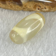 Natural Powerful Tibetan Old Oily Agate Tiger Tooth Daluo Dzi Bead Heavenly Master (Tian Zhu) 虎呀天诛 2.91g 20.1 by 10.2mm - Huangs Jadeite and Jewelry Pte Ltd