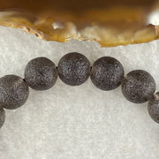 Grey Liuli Beads Bracelet 20.93g 16cm 9.6mm 21Beads - Huangs Jadeite and Jewelry Pte Ltd