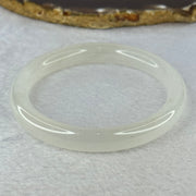 Transparent to White Quartzite Jade Bangle 天山玉手镯 60.6mm Bangle 38.60g 10.3 by 8.5mm - Huangs Jadeite and Jewelry Pte Ltd