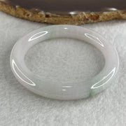 Type A Near White ( Faint Lavender) with Green Piao Hua Jadeite Bangle Internal Diameter 50.8mm 41.02g 9.2 by 9.0mm (Very Very Slight Internal Lines) - Huangs Jadeite and Jewelry Pte Ltd