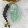 Grand Master Type A Jelly Intense Deep Sky Blue Jadeite Dragon Pendant Display 64.94g 67.0 by 35.1 by 20.2mm with Wooden Stand - Huangs Jadeite and Jewelry Pte Ltd
