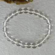 Natural Clear Quartz Bracelet 天然白水晶手链 18.81g 16.5cm 8.4mm 24 Beads - Huangs Jadeite and Jewelry Pte Ltd