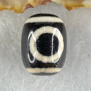 Natural Powerful Tibetan Old Oily Agate 1 Eye With Swastika Dzi Bead (Hotu Dzi) 4.62g 17.5 by 13.2mm - Huangs Jadeite and Jewelry Pte Ltd